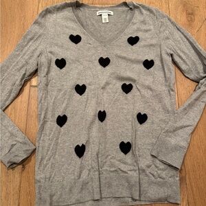 Amazon Gray Heart Sweater